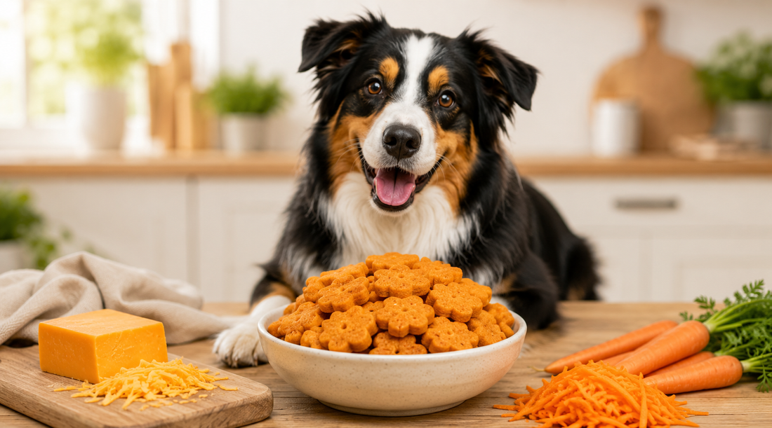 Cheesy Carrot Dog Crackers: Easy Homemade Dog Treat Recipe