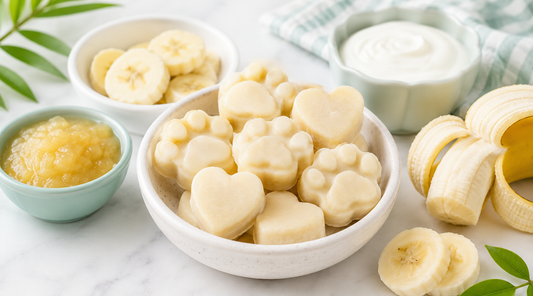 Frozen Banana Applesauce Dog Bites