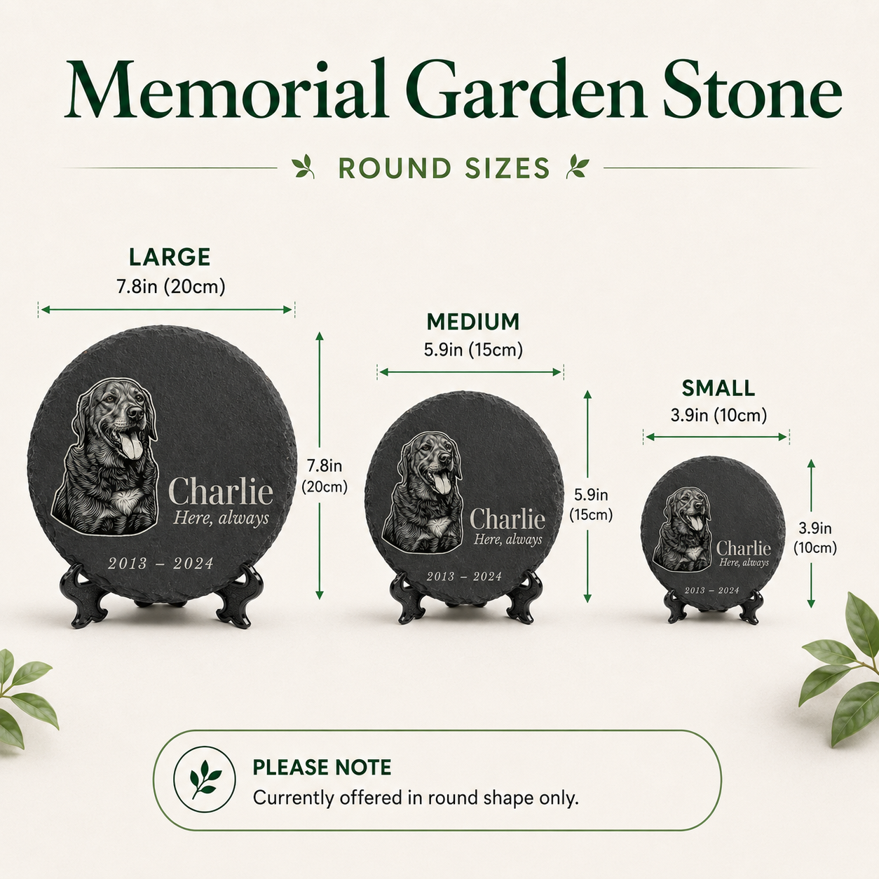 Personalized Pet Memorial Stone – Custom Garden Keepsake