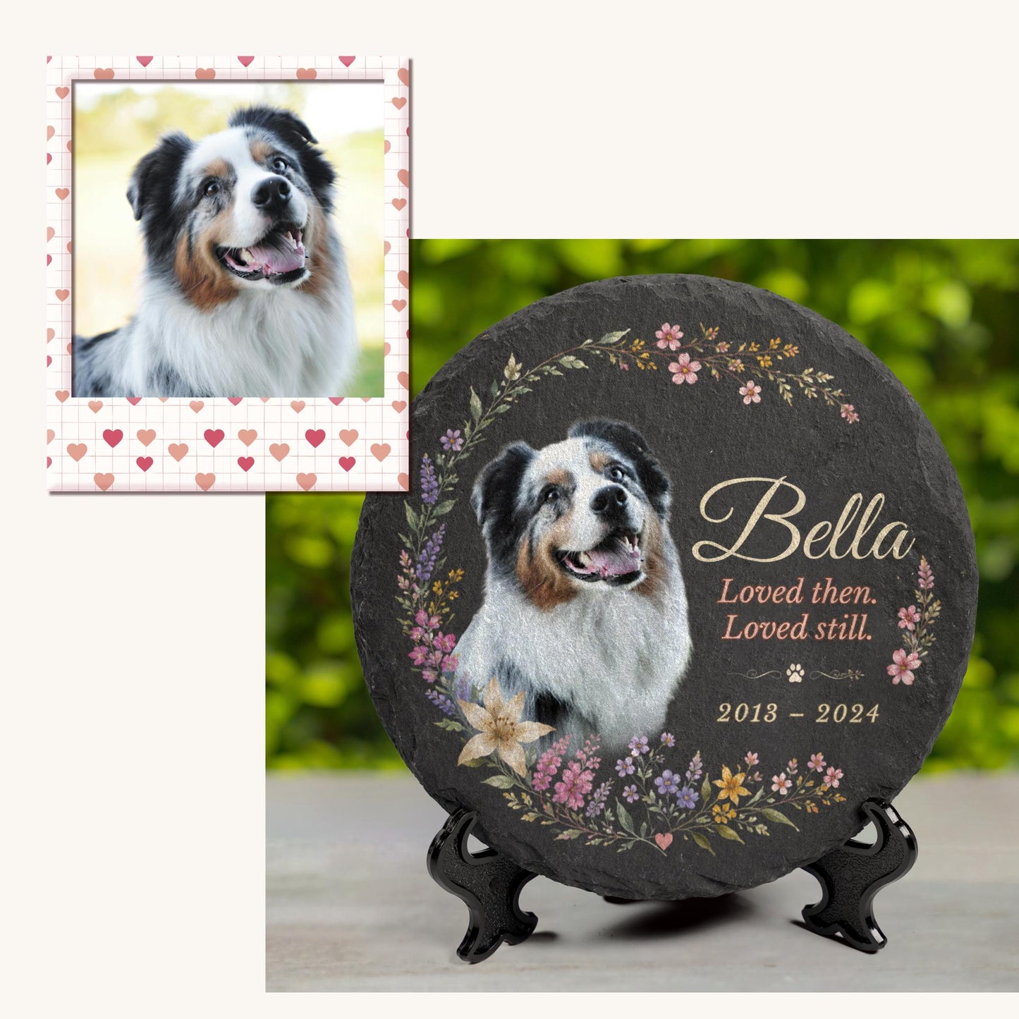 Personalized Pet Memorial Stone – Custom Garden Keepsake