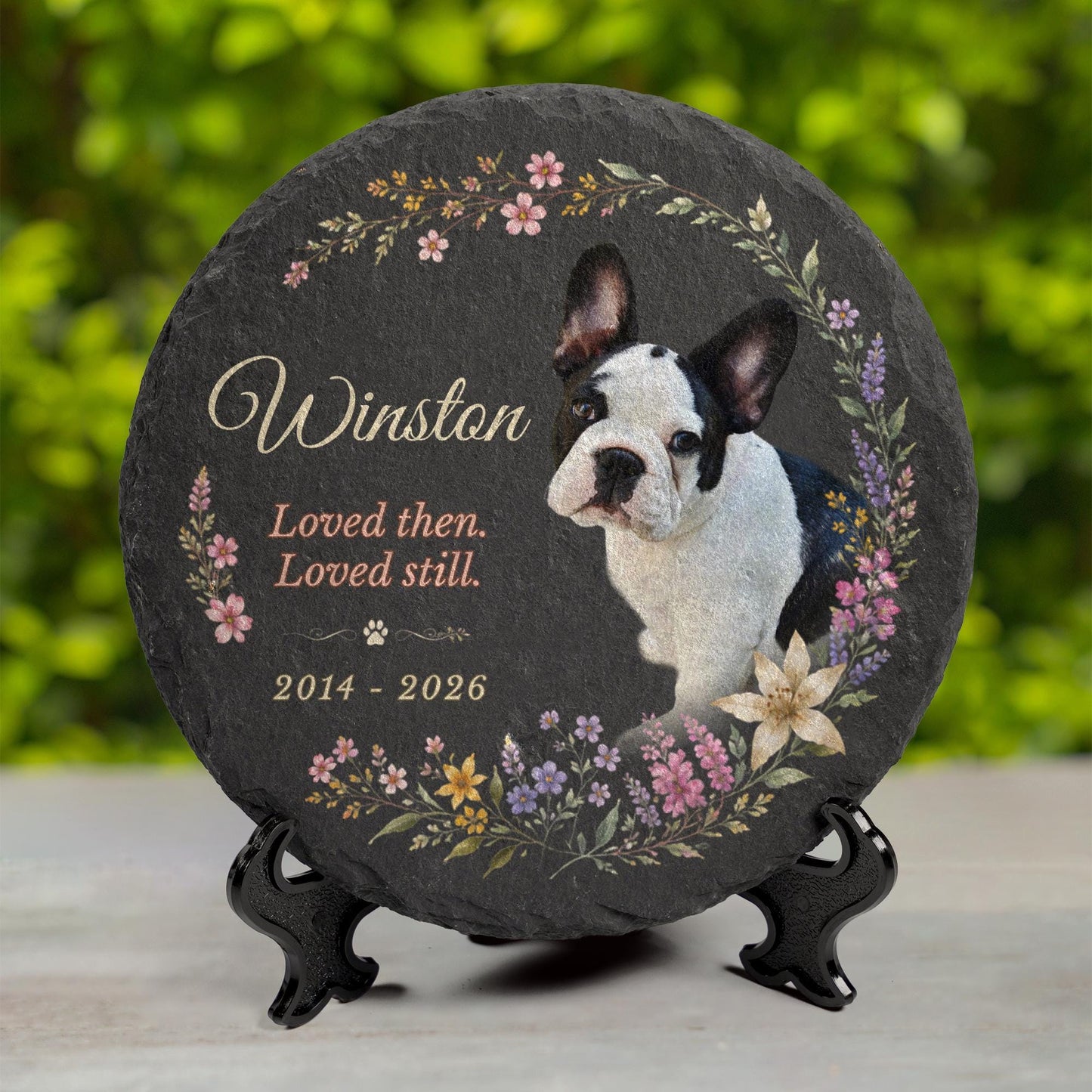 Personalized Pet Memorial Stone – Custom Garden Keepsake