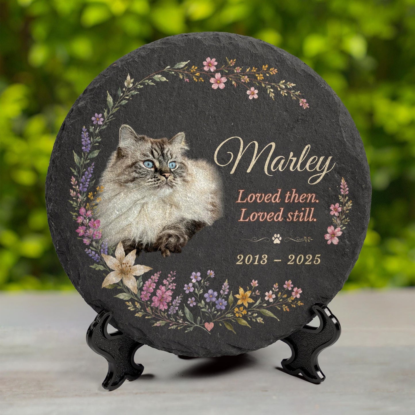 Personalized Pet Memorial Stone – Custom Garden Keepsake