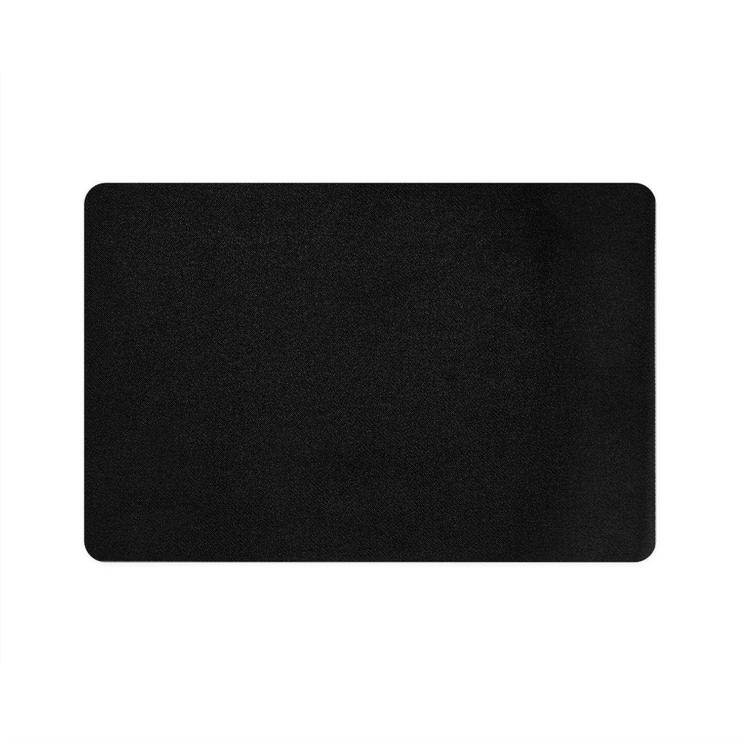 Solid black dog mat swatch with no visible personalization or printed design.