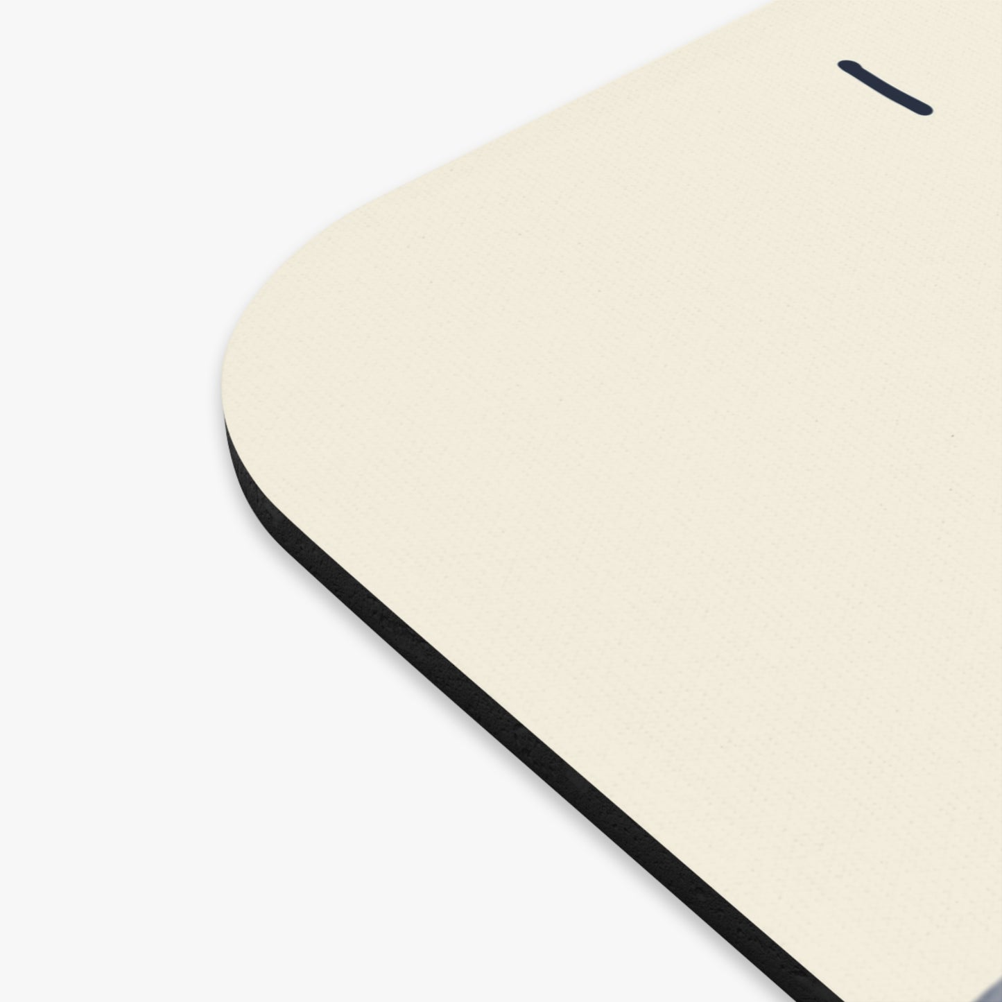 Blank reactive dog mouse pad product shot, side angle